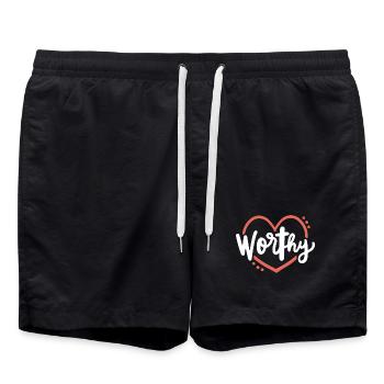 Christlich Glaube Religiös - Badeshorts - Schwarz - Vorne - AI Model Male 185 light (185cm)