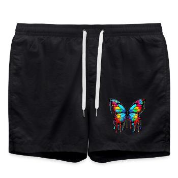 Butterfly - Swim Trunks - black - Front - AI Model Male 185 light (185cm)