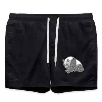 Panda grand - Short de bain - noir - Devant - AI Model Male 185 light (185cm)