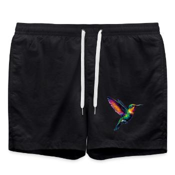 Hummingbird - Swim Trunks - black - Front - AI Model Male 185 light (185cm)