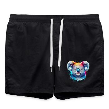 Koala - Short de bain - noir - Devant - AI Model Male 185 light (185cm)