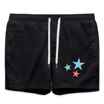 ETOILE. NOËL. JOYEUX NOËL. MERRY CHRISTMAS - Short de bain - noir - Devant - AI Model Male 185 light (185cm)
