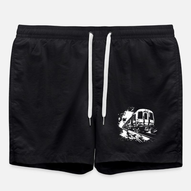 Zug Farbklecks - Badeshorts - Schwarz