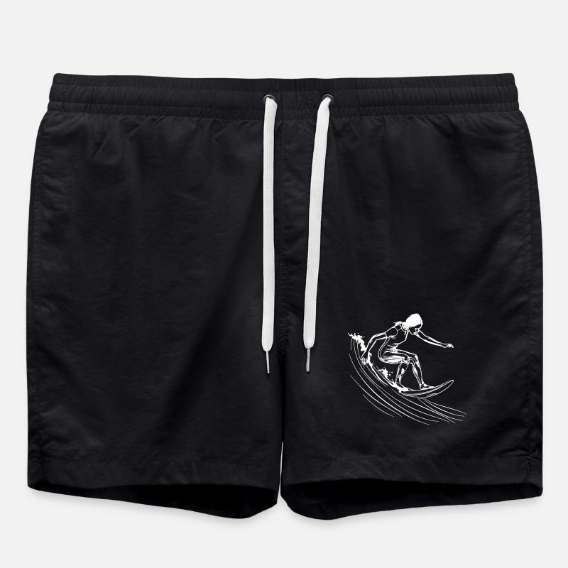 Surfen Mädchen - Badeshorts - Schwarz