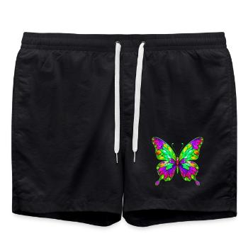 Butterfly - Swim Trunks - black - Front - AI Model Male 185 light (185cm)