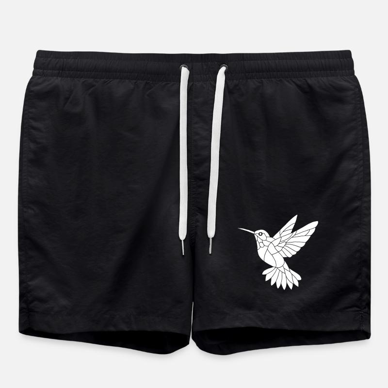 Colibri blanc - Short de bain - noir