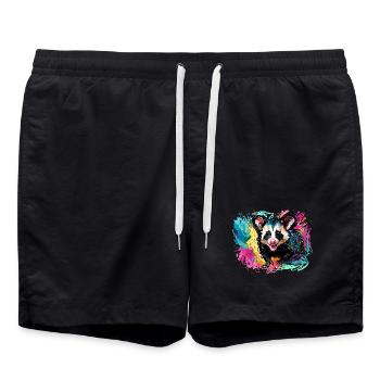 possum, ilustration, possum, colorful, graffiti - Swim Trunks - black - Front - AI Model Male 185 light (185cm)