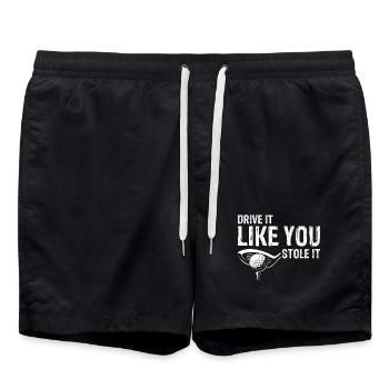 Si vous ne réussissez pas vos putts, corrigez votre forme Humour - Short de bain - noir - Devant - AI Model Male 185 light (185cm)