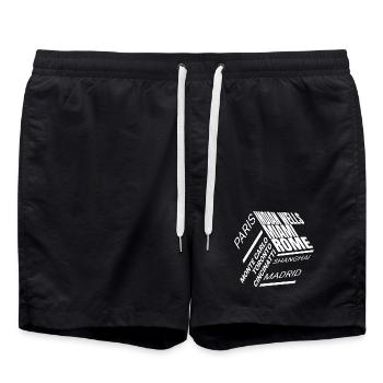 Maillot de tennis Masters Tournois - Short de bain - noir - Devant - AI Model Male 185 light (185cm)