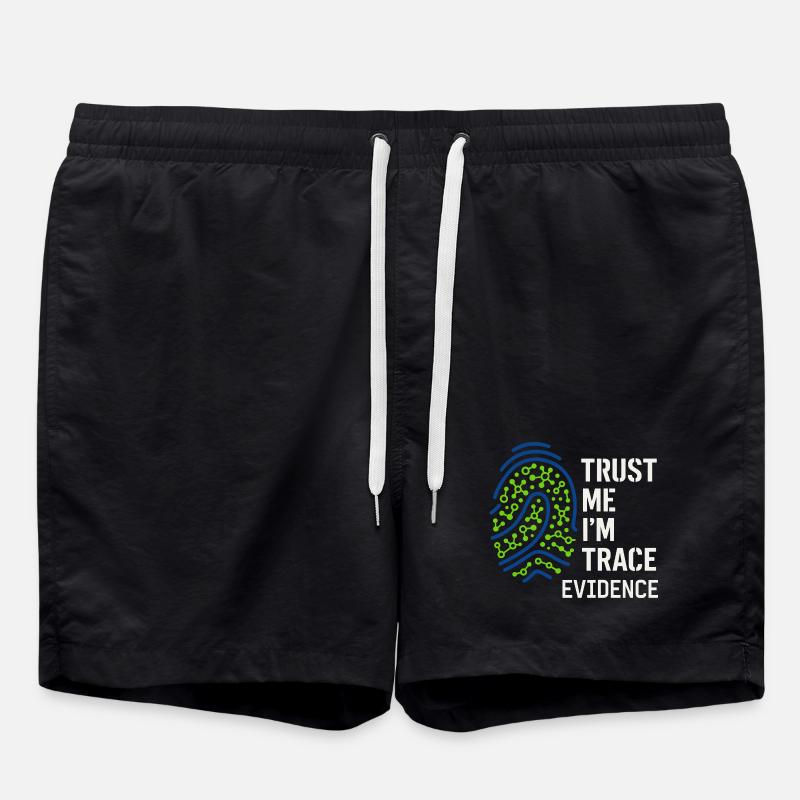 Forensic Chemist Crime Lab Toxicology - Swim Trunks - black
