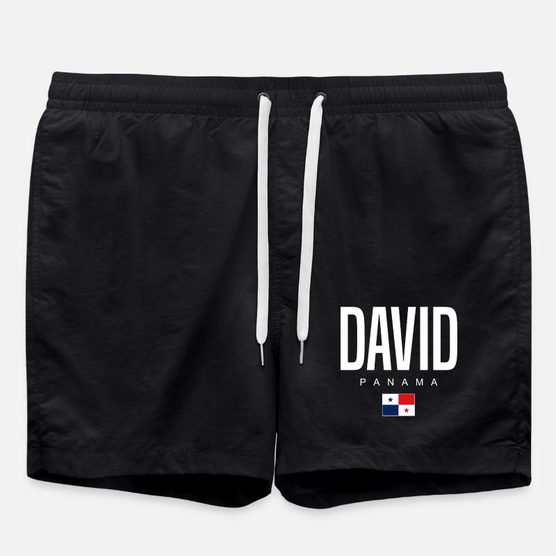 David Panama Panaméen - Short de bain - noir