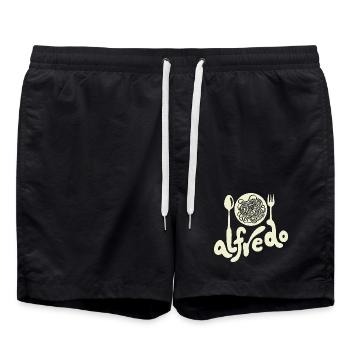 The Only Alfredo- You Need - Swim Trunks - black - Front - AI Model Male 185 light (185cm)