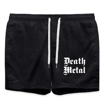 T-shirt Death Metal Glyphs - Short de bain - noir - Devant - AI Model Male 185 light (185cm)
