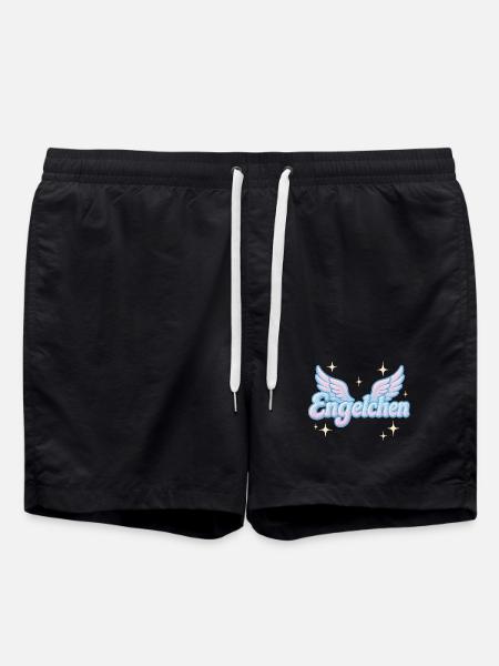 Little Angel / Y2K Statement Nickname Design - Swim Trunks - black