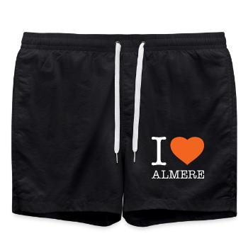 J’adore Almere - Short de bain - noir - Devant - AI Model Male 185 light (185cm)