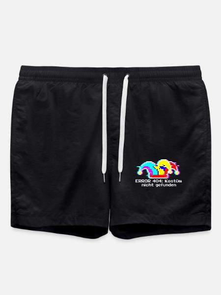 Erreur 404 Costume non trouvé Nerd Carnaval IT - Short de bain - noir