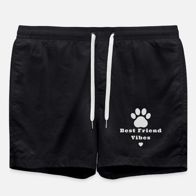 Best friend vibes - Swim Trunks - black