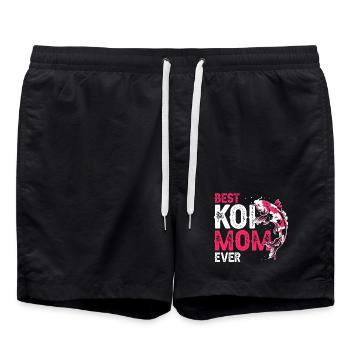 Best Koi Mom Ever Funny Proud Pond Humor - Badeshorts - Schwarz - Vorne - AI Model Male 185 light (185cm)