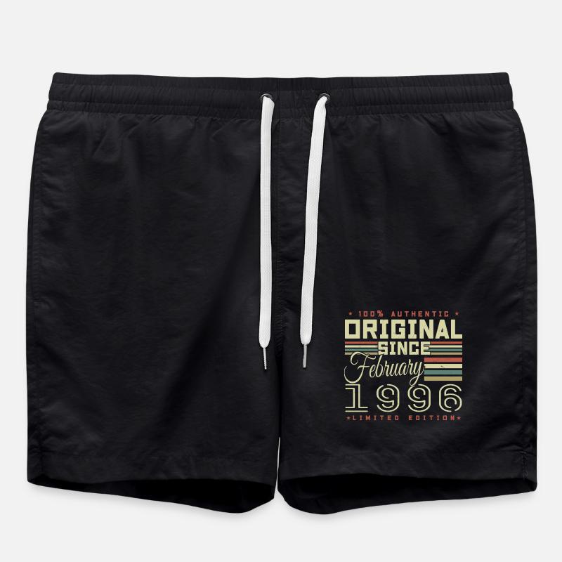 Awesome since February 1996 - Swim Trunks - black