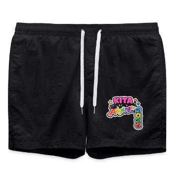 Kita Abgänger 2026 Schulkind Einschulung - Badeshorts - Schwarz - Vorne - AI Model Male 185 light (185cm)