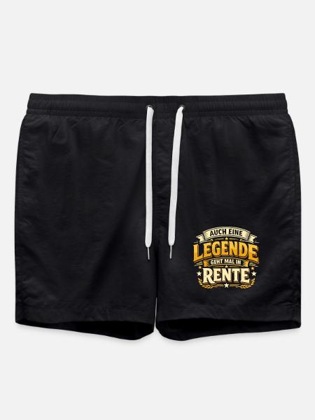 Legende geht in Rente - Badeshorts - Schwarz