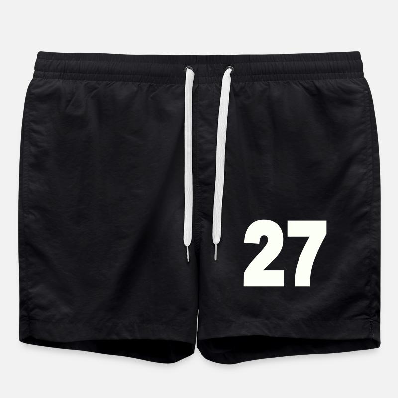 27 - Short de bain - noir