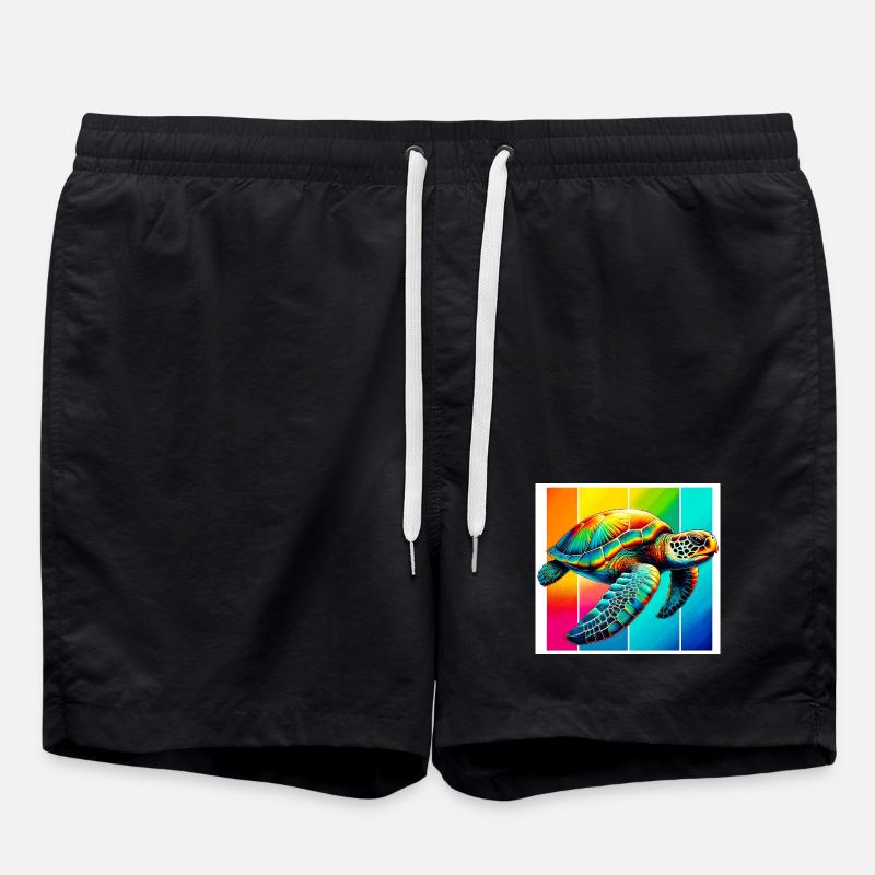 turtle - Swim Trunks - black