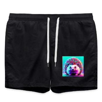 Igel - Badeshorts - Schwarz - Vorne - AI Model Male 185 light (185cm)