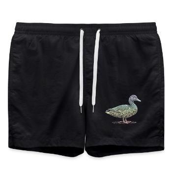 Ente - Badeshorts - Schwarz - Vorne - AI Model Male 185 light (185cm)