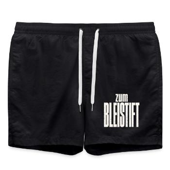 Zum Bleistift - Badeshorts - Schwarz - Vorne - AI Model Male 185 light (185cm)