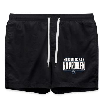 Facteur à la retraite Facteur à la retraite - Short de bain - noir - Devant - AI Model Male 185 light (185cm)