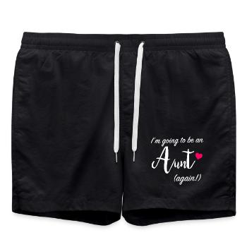 Aunt Again Ankündigungsabschlag - Badeshorts - Schwarz - Vorne - AI Model Male 185 light (185cm)