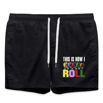 This Is How I Roll 3D Printing Filament Roll - Swim Trunks - black - Front - AI Model Male 185 light (185cm)
