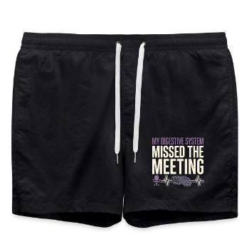 Crohn's disease, Crohn's disease, Ibd-krieger - Swim Trunks - black - Front - AI Model Male 185 light (185cm)