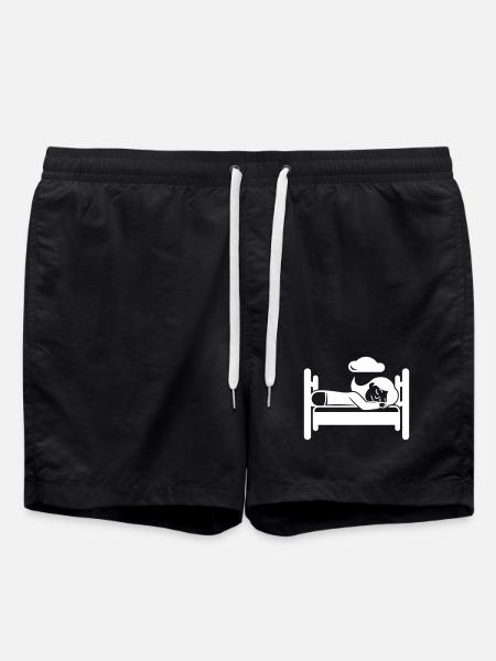 Sleeping Tired - Swim Trunks - black