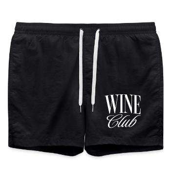 Wine Club - Swim Trunks - black - Front - AI Model Male 185 light (185cm)