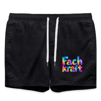 Beauty Doc, Beauty, Doc, Beautyfan, Schönheit, Kos - Badeshorts - Schwarz - Vorne - AI Model Male 185 light (185cm)