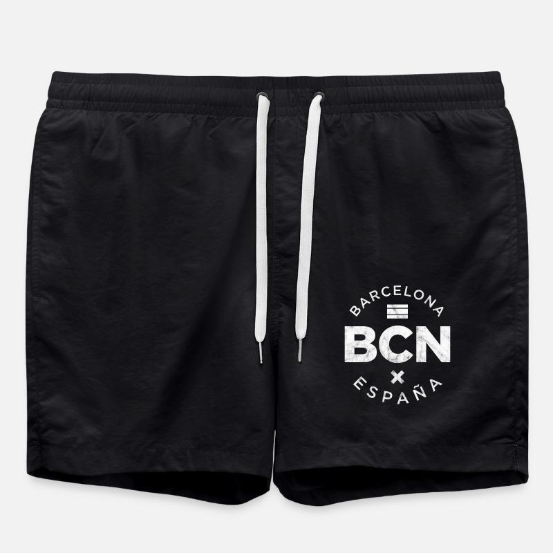 BCN, Barcelone - Short de bain - noir