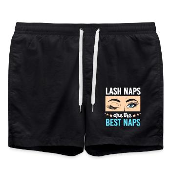 Make-up Cosmetics Beautician - Swim Trunks - black - Front - AI Model Male 185 light (185cm)