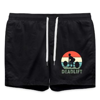 Soulevé de terre Gym Fitness Entraînement Haltère Bodybuilder - Short de bain - noir - Devant - AI Model Male 185 light (185cm)