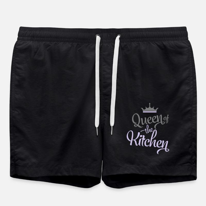 kochen - Badeshorts - Schwarz