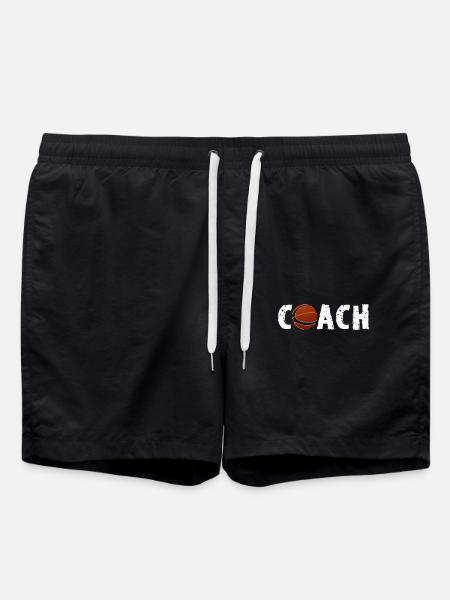 Basketball Trainer, Trainerin, Coach - Badeshorts - Schwarz