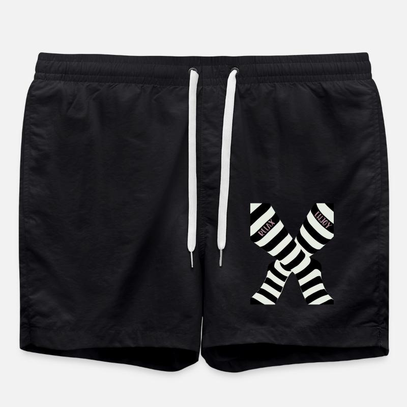 relax and enjoy - Swim Trunks - black