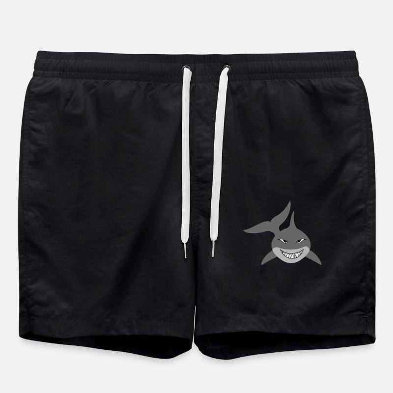 shark - Swim Trunks - black
