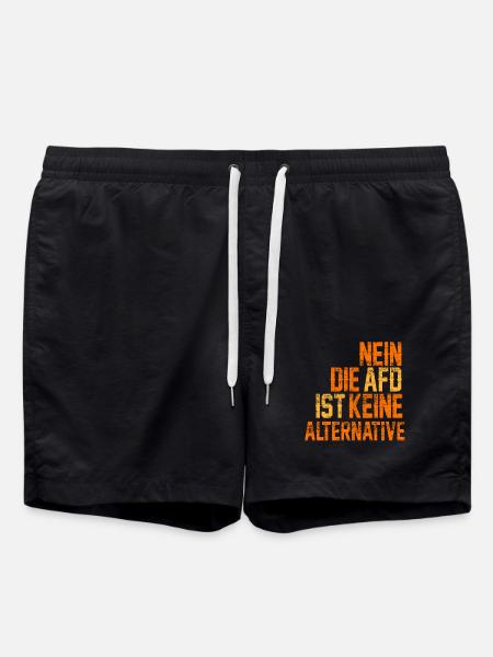 NO AFD IS NOT ALTERNATIVE - Swim Trunks - black