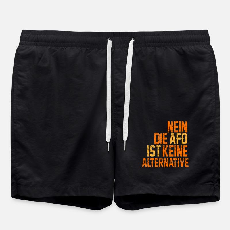 NO AFD IS NOT ALTERNATIVE - Swim Trunks - black