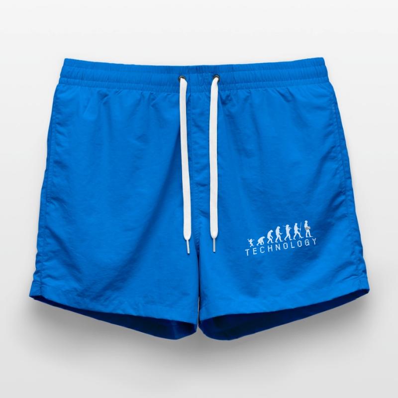 Evolution Technology Laptop PC Console Gift Swim Trunks