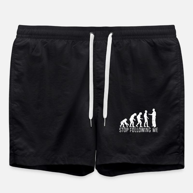 L’évolution Écoutez-moi cadeau - Short de bain - noir