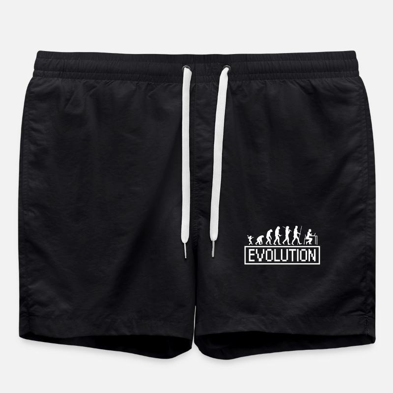 Evolution Computer Geschenk - Badeshorts - Schwarz