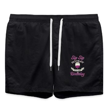 Anniversaire - Short de bain - noir - Devant - AI Model Male 185 light (185cm)